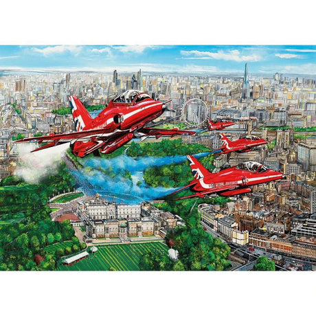 Gibsons Games 1000 Piece 'Reds Over London' Jigsaw Puzzle - Old Railway Line Garden Centre