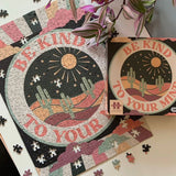 Gibsons Games 500 Piece Be Kind to Your Mind Jigsaw Puzzle - Old Railway Line Garden Centre