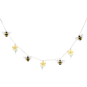 Gisela Graham 120cm Wooden Buttercup Garland - Old Railway Line Garden Centre