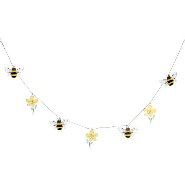 Gisela Graham 120cm Wooden Buttercup Garland - Old Railway Line Garden Centre