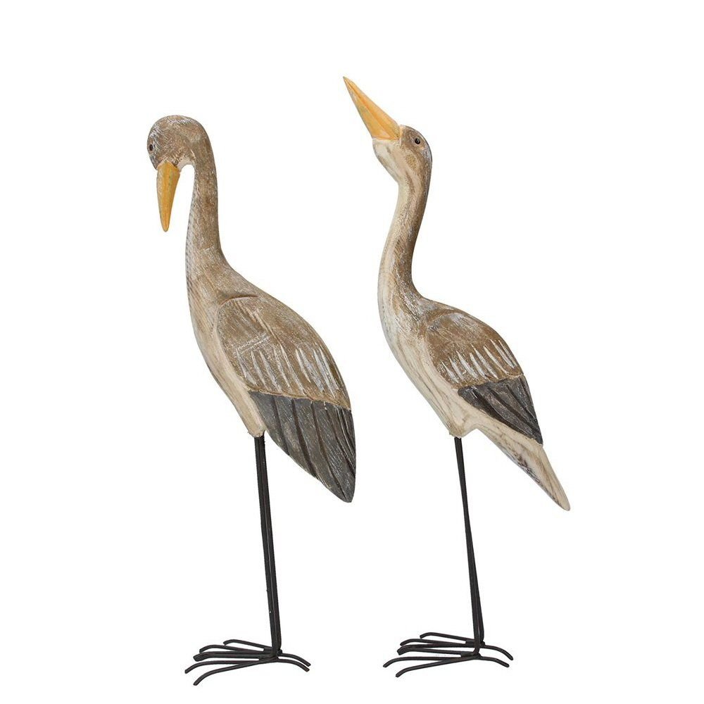 Gisela Graham 33cm Wooden Carved Seabirds (Choice of 2) - Old Railway Line Garden Centre