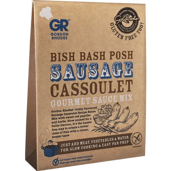 Gordon Rhodes 75g Bish Bash Posh Sausage Cassoulet Sauce Mix - Old Railway Line Garden Centre