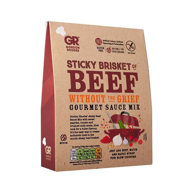 Gordon Rhodes 75g Brisket of Beef Without The Grief Sauce Mix - Old Railway Line Garden Centre