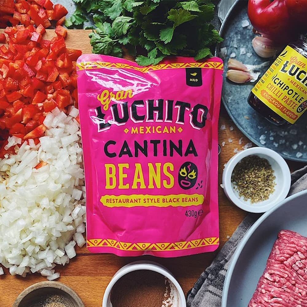Gran Luchito 430g Mild Cantina Black Beans - Old Railway Line Garden Centre