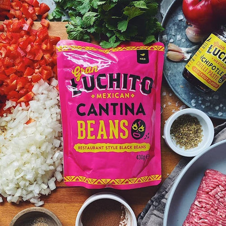 Gran Luchito 430g Mild Cantina Black Beans - Old Railway Line Garden Centre