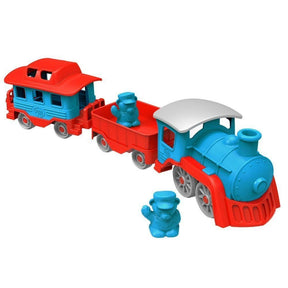 Green Toys Blue Train - Old Railway Line Garden Centre