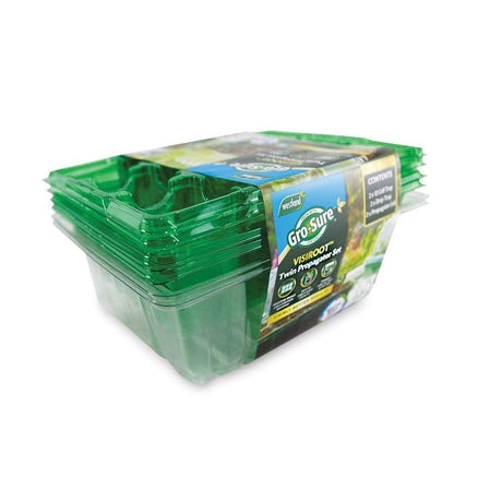 Gro - Sure 24 Cell Green Visiroot Twin Propagator Set - Old Railway Line Garden Centre