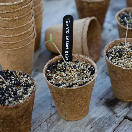 Gro - Sure 8cm Round Fibre Pots (Pack of 48) - Old Railway Line Garden Centre