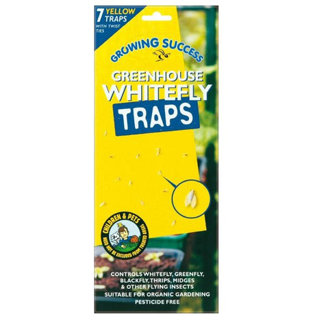 Growing Success Greenhouse Whitefly Traps (Pack of 7) - Old Railway Line Garden Centre