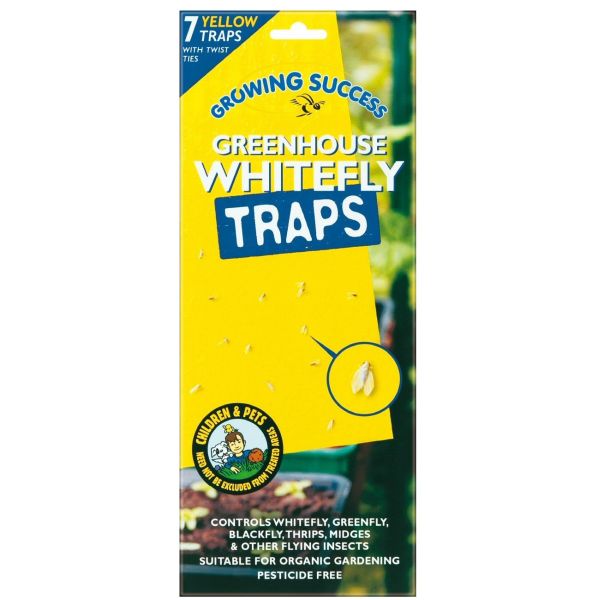 Growing Success Greenhouse Whitefly Traps (Pack of 7) - Old Railway Line Garden Centre