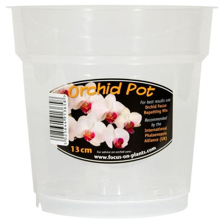Growth Technology 13cm Clear Orchid Pot - Old Railway Line Garden Centre