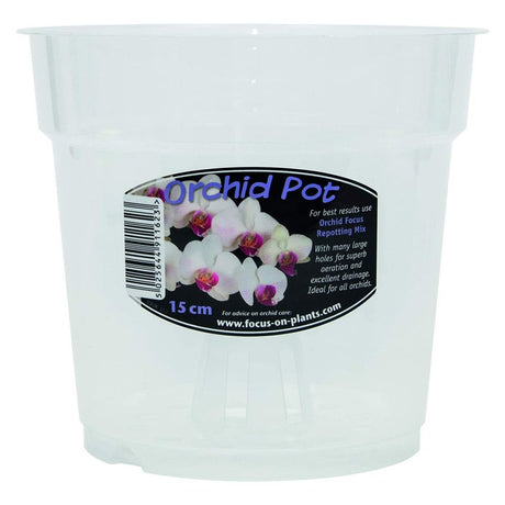 Growth Technology 15cm Clear Orchid Pot - Old Railway Line Garden Centre