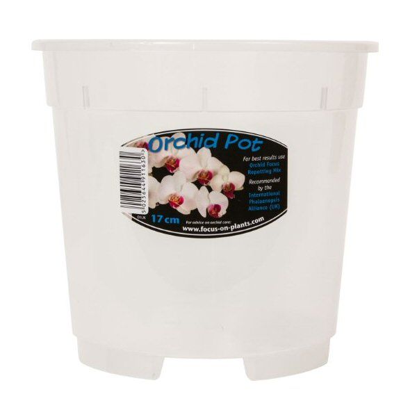 Growth Technology 17cm Clear Orchid Pot - Old Railway Line Garden Centre