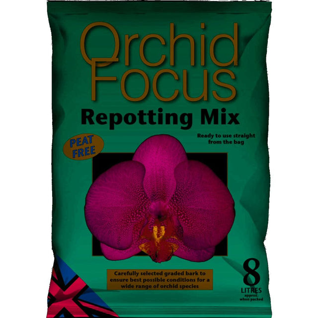 Growth Technology 8L Orchid Focus Repotting Compost - Old Railway Line Garden Centre