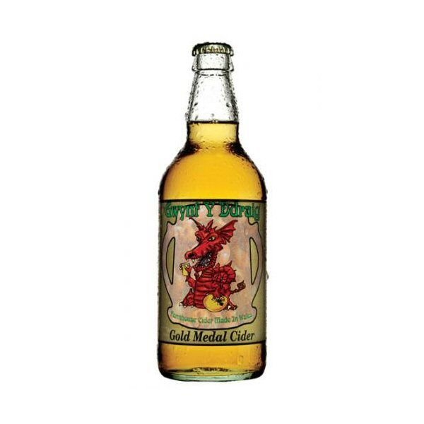 Gwynt Y Ddraig 500ml Gold Medal Welsh Cider - Old Railway Line Garden Centre