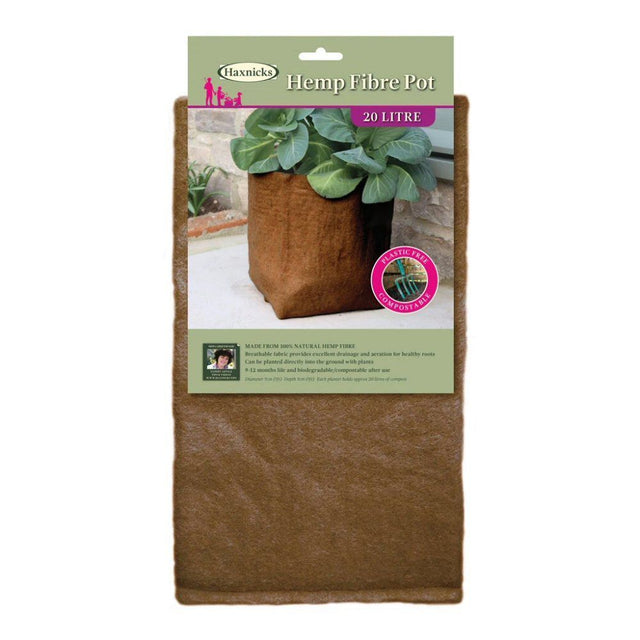 Haxnicks 20 Litre Hemp Fibre Pot - Old Railway Line Garden Centre