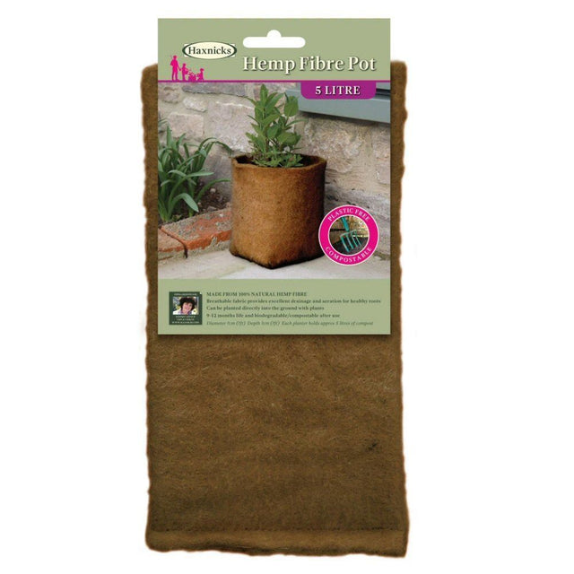 Haxnicks 5 Litre Hemp Fibre Pot - Old Railway Line Garden Centre