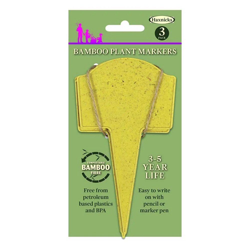 Haxnicks Bamboo Plant Marker (Pack of 3) - Old Railway Line Garden Centre