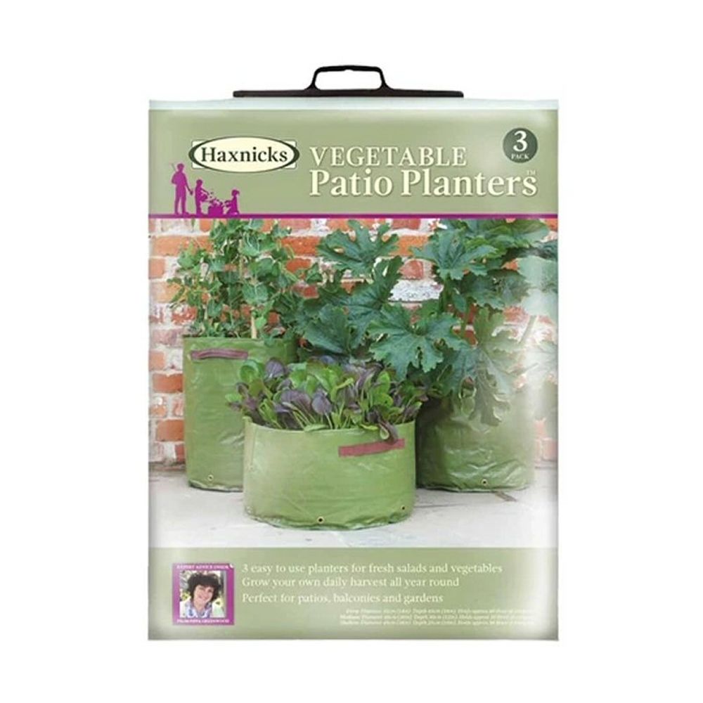 Haxnicks Vegetable Patio Planter (Pack of 3) - Old Railway Line Garden Centre