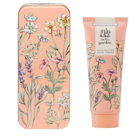 Heathcote & Ivory 100ml In The Garden Hand Cream in Embossed Gift Tin - Old Railway Line Garden Centre