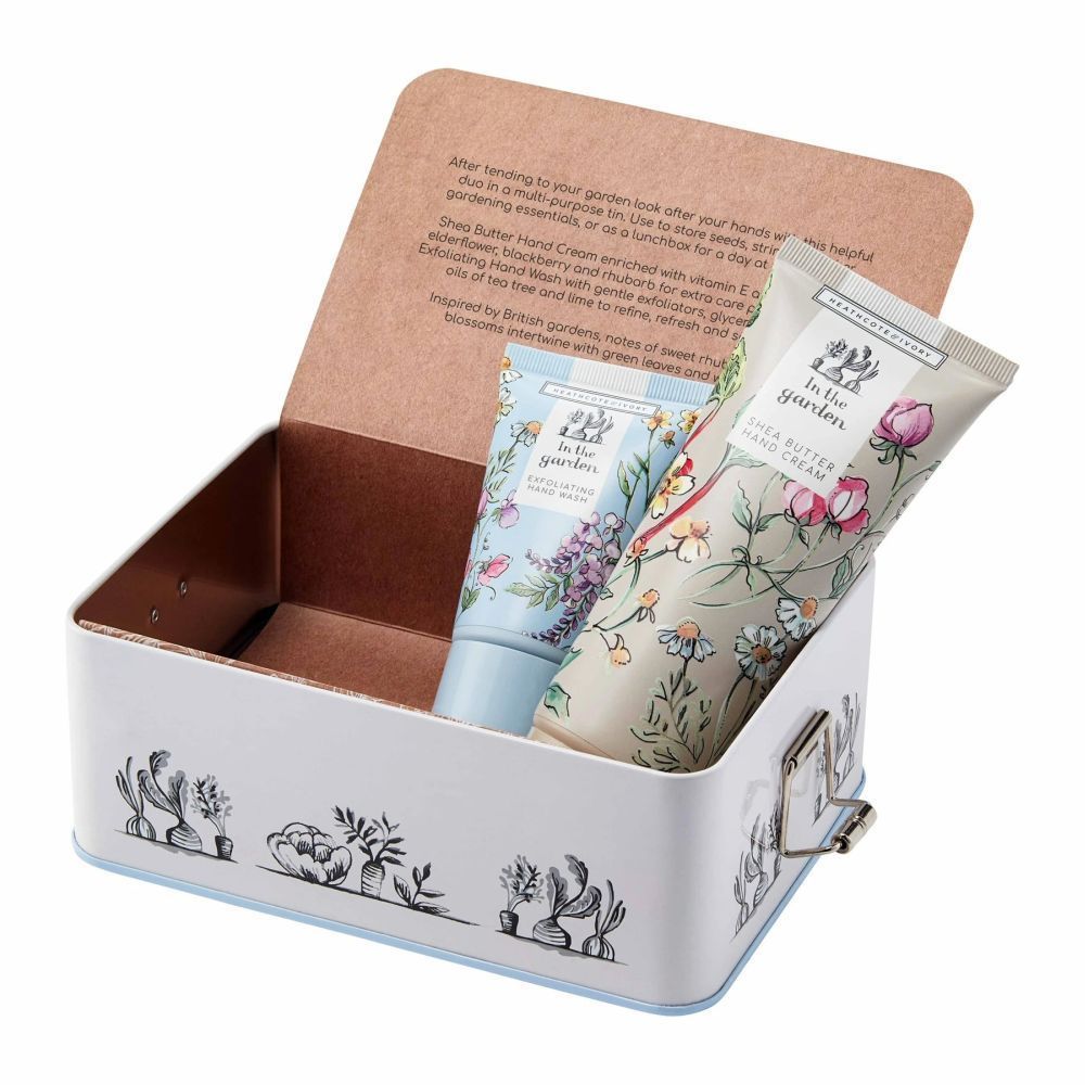 Heathcote & Ivory In The Garden Hand Care & Essentials Gift Tin - Old Railway Line Garden Centre