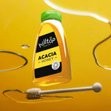 Hilltop Honey 340g Organic Acacia Honey Squeezy Bottle - Old Railway Line Garden Centre