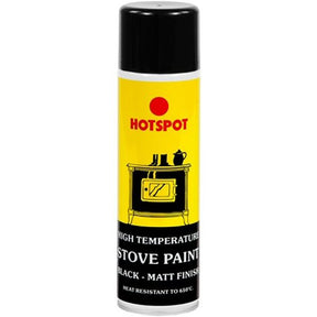 Hotspot 250ml Matt Black Stove Paint - Old Railway Line Garden Centre