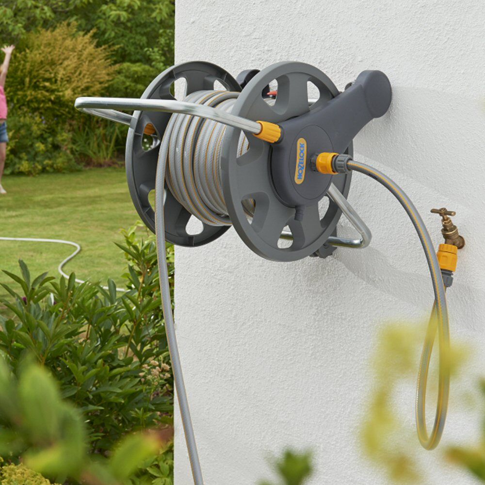 Hozelock 2 - in - 1 Easy to Assemble Empty Hose Reel - Old Railway Line Garden Centre