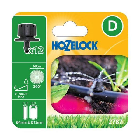 Hozelock 360? Adjustable End of Line Mini Sprinkler (Pack of 12) - Old Railway Line Garden Centre
