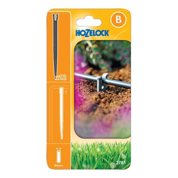 Hozelock 4mm Micro Tube Stakes (Pack of 12) - Old Railway Line Garden Centre