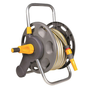 Hozelock Assembled Hose Reel and 25m Hose - Old Railway Line Garden Centre