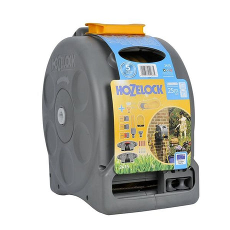 Hozelock Compact 2 - in - 1 Reel with 25m Hose and Connectors - Old Railway Line Garden Centre