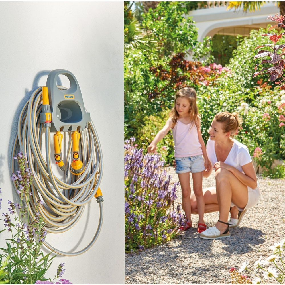 Hozelock Hose Hanger with Storage - Old Railway Line Garden Centre