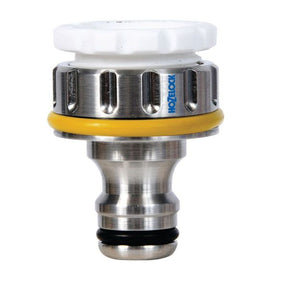 Hozelock Pro 3/4" & 1/2" Outdoor Metal Thread Tap Connector - Old Railway Line Garden Centre