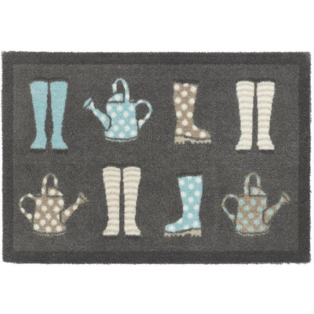 Hug Rug My Mat 50cm X 75cm Wellies Mat - Old Railway Line Garden Centre