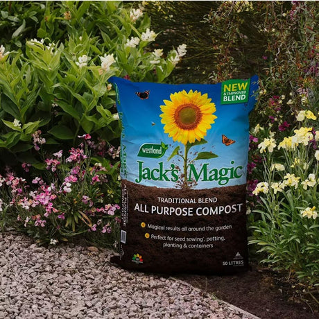Jack's Magic 50L All Purpose Compost 50:50 - 2 FOR £14 - Old Railway Line Garden Centre