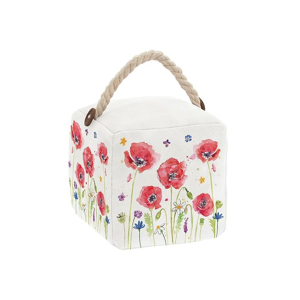 Joe Davies 17cm Country Poppy Field Doorstop - Old Railway Line Garden Centre