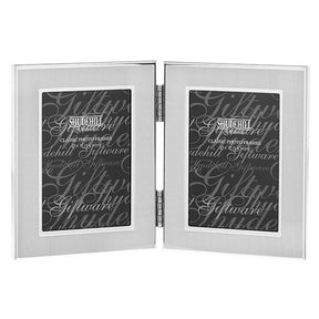Joe Davies 2x3 Silver Twin Folding Photo Frame - Old Railway Line Garden Centre