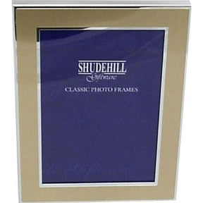 Joe Davies 6x8 Gold & Sliver Plated Photo Frame - Old Railway Line Garden Centre