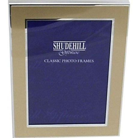 Joe Davies 6x8 Gold & Sliver Plated Photo Frame - Old Railway Line Garden Centre
