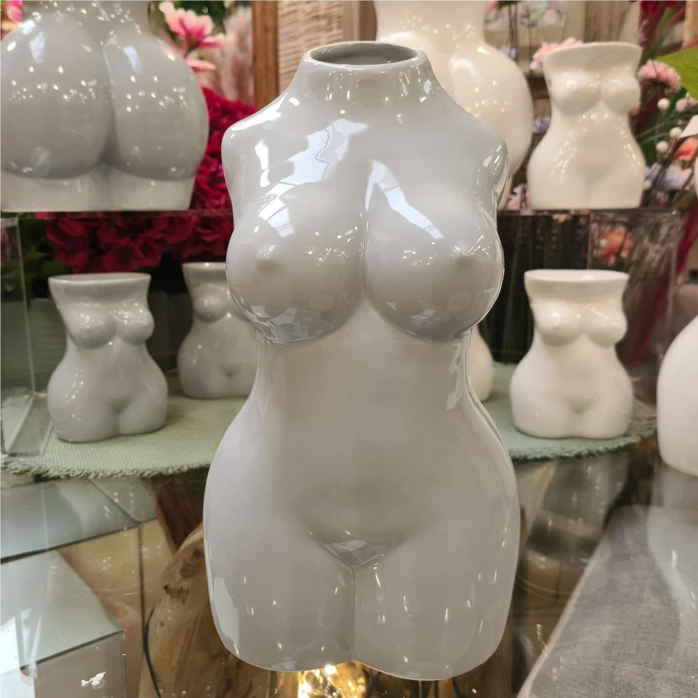 Joe Davies Desire 28cm Grey Body Vase - Old Railway Line Garden Centre