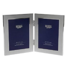 Joe Davies Silver Twin Folding 3x5 Photo Frame - Old Railway Line Garden Centre