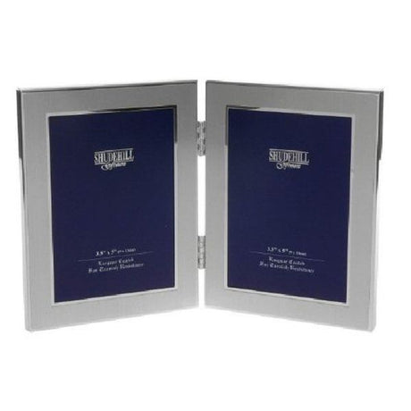 Joe Davies Silver Twin Folding 3x5 Photo Frame - Old Railway Line Garden Centre