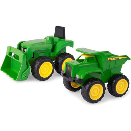 John Deere 15cm Dump Truck & Tractor - Old Railway Line Garden Centre