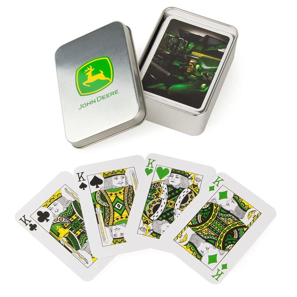 John Deere Playing Cards in Tin - Old Railway Line Garden Centre