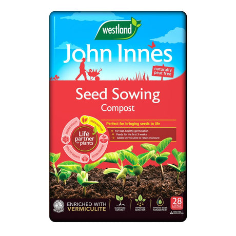 John Innes 28L Peat Free Seed Compost - 3 FOR £18 - Old Railway Line Garden Centre