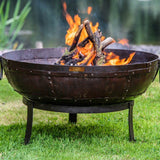 Kadai 60cm Recycled Firebowl with High & Low Stands - Old Railway Line Garden Centre