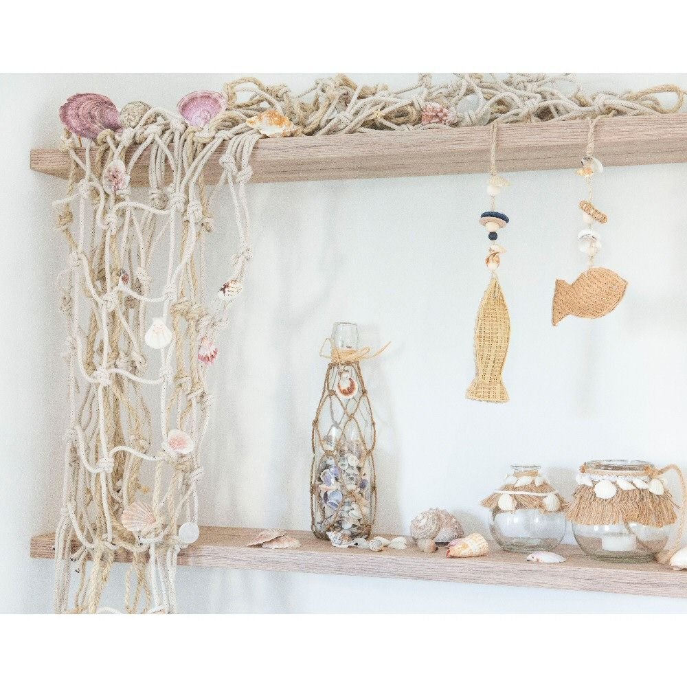 Kaemingk 10cm Glass Sea Shells Tealight Holders (Choice of 2) - Old Railway Line Garden Centre