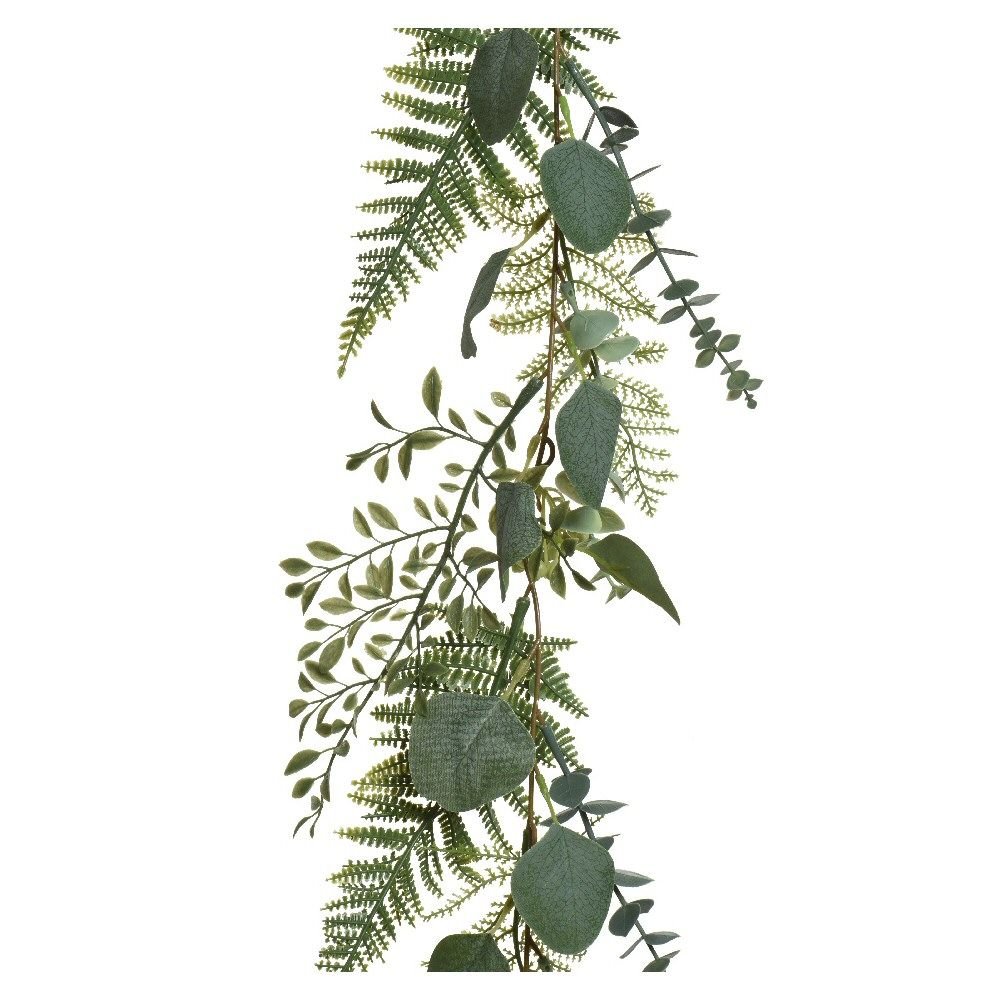 Kaemingk 180cm Artifical Fern Leaf Garland - Old Railway Line Garden Centre