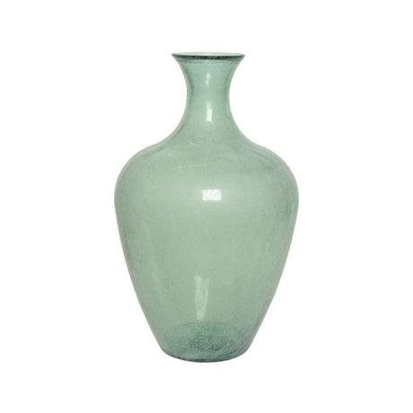 Kaemingk 65cm Green Large Glass Recycled Vase - Old Railway Line Garden Centre